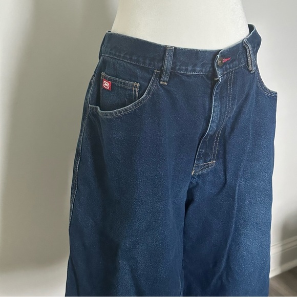 ecko unltd Y2K Dark Wash Jean Shorts Carpenter Style Baggy Denim Men’s 36 - Picture 9 of 9